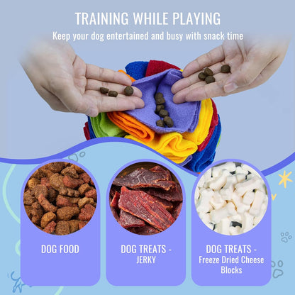 Pet Snuffle Ball, Puzzle Sniffing Interactive Dog Ball for Blind Dogs Training Stress Relief Dog