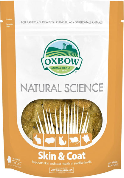 Oxbow Animal Health Natural Science Skin & Coat Support, Supplement for Rabbit & Guinea Pig, Made