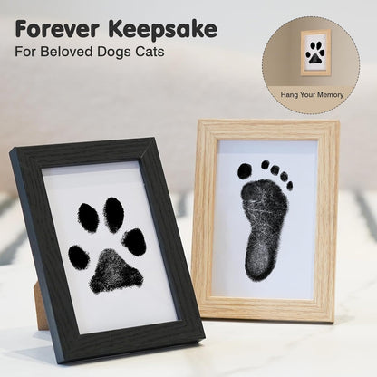 Inkless Paw Print Kit for Dogs,Cats & Babies – Clean Touch Dog Nose & Baby Handprint Kit, Mess-Free