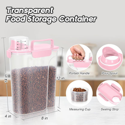 Dog Food Storage Container, Upgraded Large Nozzle BPA-free, 8-12 LBS Plastic Pet Food Storage