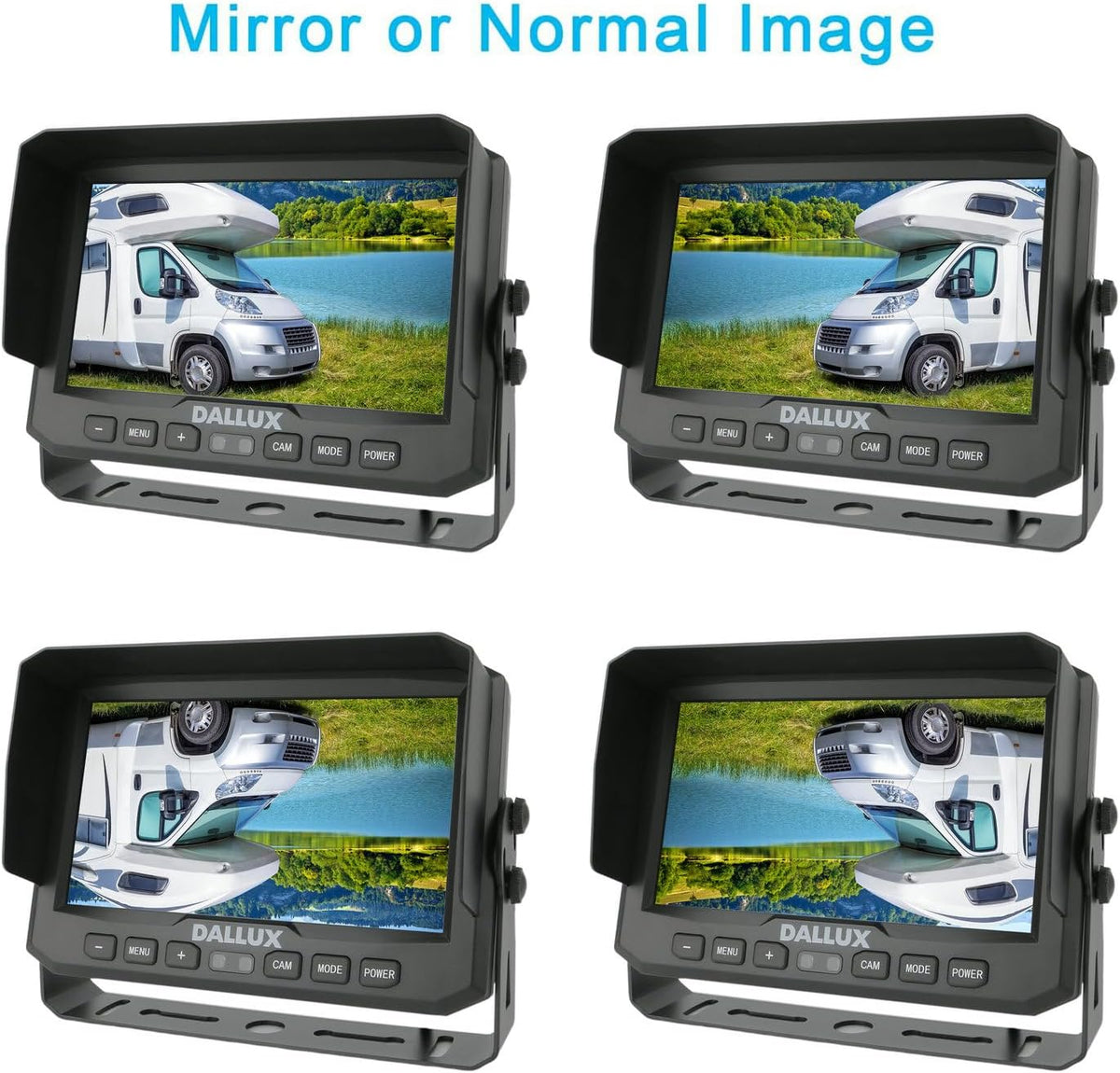 7" 1080P AHD Wired Reverse Rear View Backup Camera System, Waterproof Rearview Reverse Camera 130