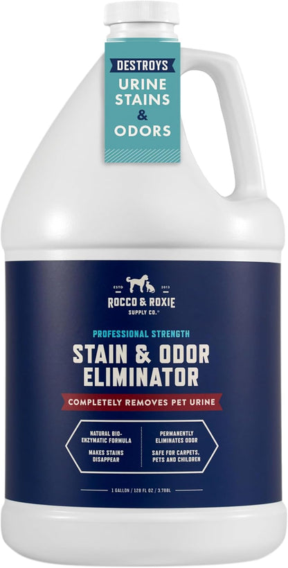 Rocco & Roxie Supply Co. Stain & Odor Eliminator for Strong Odor - Enzyme Pet Odor Eliminator for