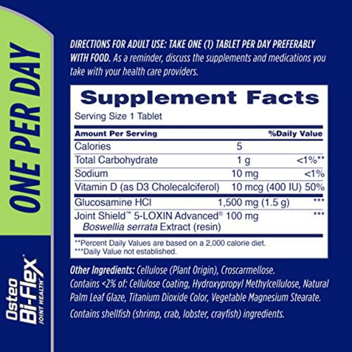 Osteo Bi-Flex Glucosamine with Vitamin D, One Per Day By Osteo Bi-flex, Joint Health,130 Coated
