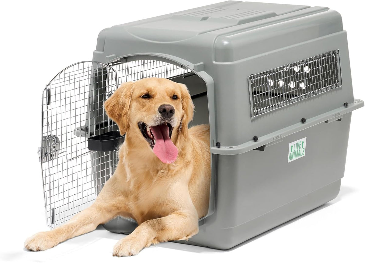 Petmate Sky Kennel - For Air and Travel, Airline Compliant Dog Crate for Pets up 70-90 lbs, Heavy