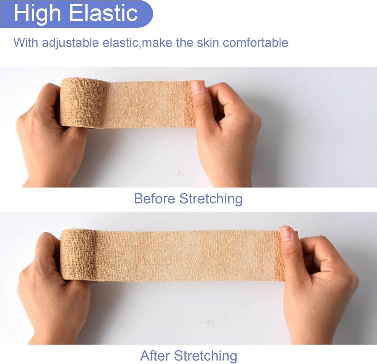 9 Pack 2" x 5 Yards Self Adhesive Bandage Wrap Self Stick Wrap for Ankle, Wrist, Finger, Sports