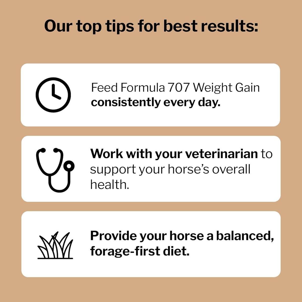 Formula 707 Weight Gain Equine Supplement, Daily Fresh Packs, 28 Day Supply - Palatable