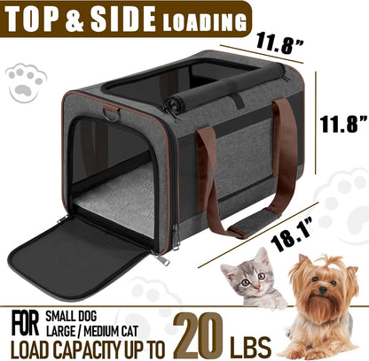 Small Dog Carrier Cage Soft Chihuahua/Softshell Big Cat Carrier Maine Coon/Pet Taxi Carrying Bag
