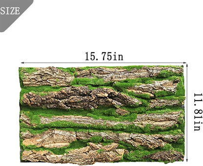 PINVNBY Reptile Cork Terrarium Background,Bearded Dragon Tank Natural Bark Backdrop Wall Habitat