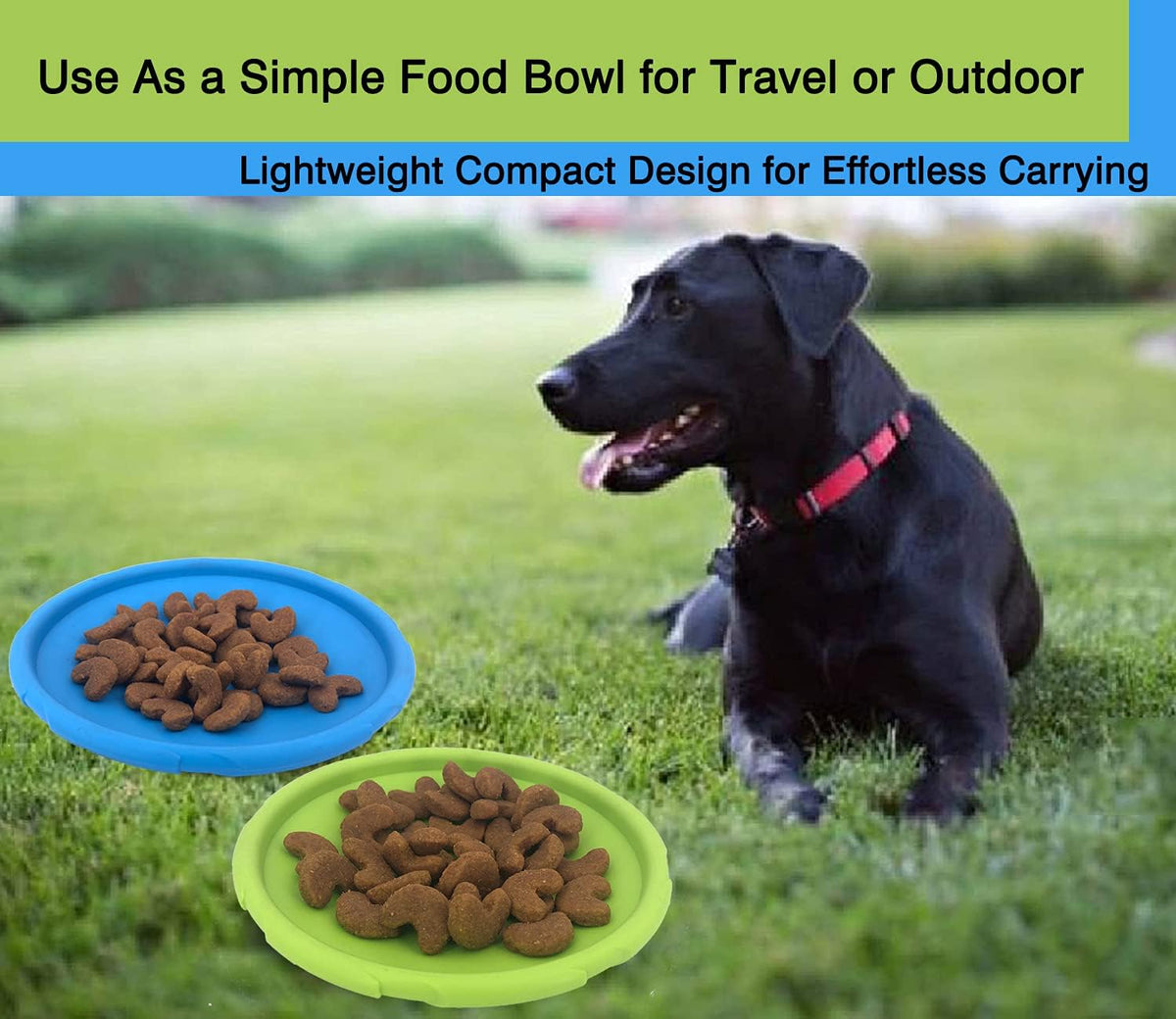 Dog Flying Disc, 2 Pack Dog Flyer Toys, Soft Rubber Interactive Lightweight Flying Disc Dog Toy for