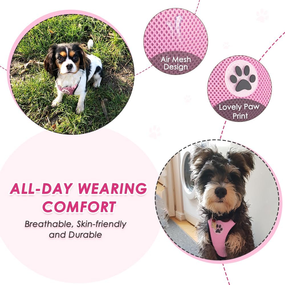 Lukovee Dog Seat Belt for Car, Adjustable Dog Car Harness for Large Medium Small Dogs, Soft Padded
