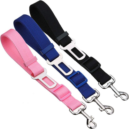 Elisel Elisel 2 Packs Adjustable Length Pet Dog Cat car seat Belt Pet seat Belt Pet Accessories for