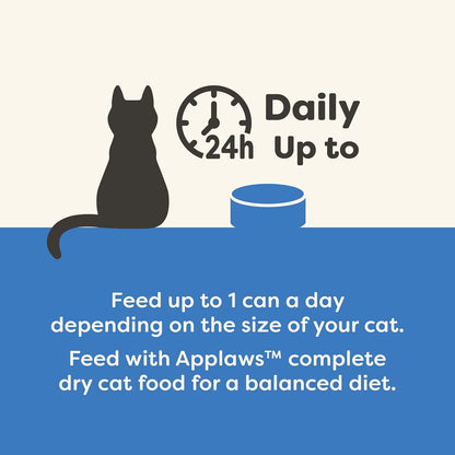 Applaws Natural Wet Cat Food in Broth, Limited Ingredient Canned Wet Cat Food, No Additives, Made