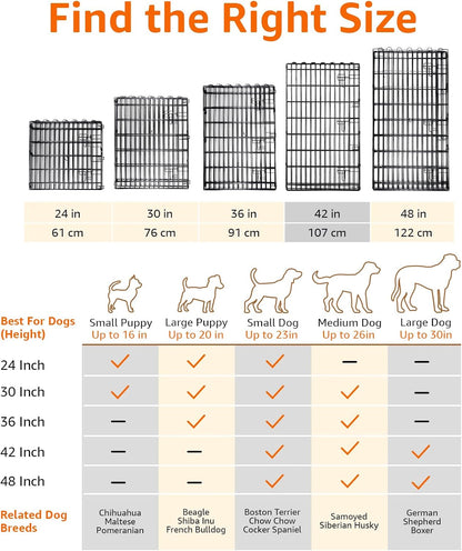 Amazon Basics Foldable Octagonal Metal Exercise Dog Playpen - Indoor/Outdoor, Single Door, Large (8