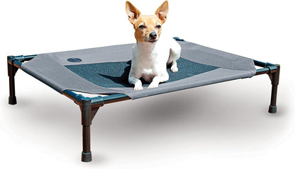 K&H Pet Products Outdoor Elevated Dog Cot, Breathable Cooling Elevated Cot Hammock Pet Bed for