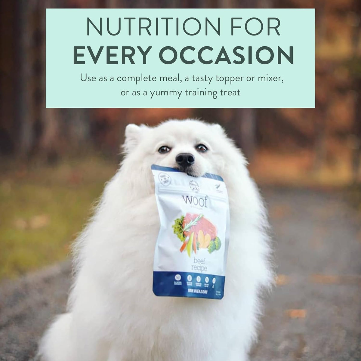 Woof - Air Dried Dog Food, Toppers for Dry Food, High Protein, Natural Dog Food, Limited Ingredient