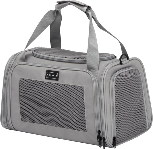 PETSFIT Cat Carrier Airline Approved, Soft Carrier for Small and Medium Cats Under 12 Lbs, Soft Cat