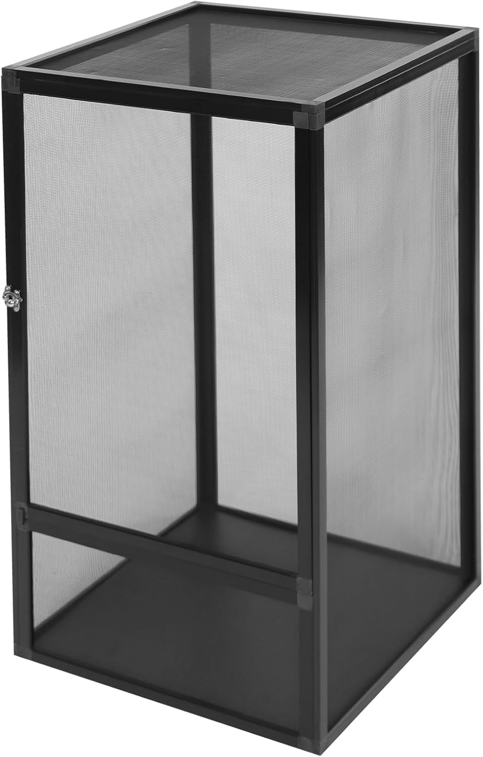 Reptile Pet Feeding Net Box, 17.7"x17.7"x31.5" Micro Habitat Terrarium Enclosure for Small Tree