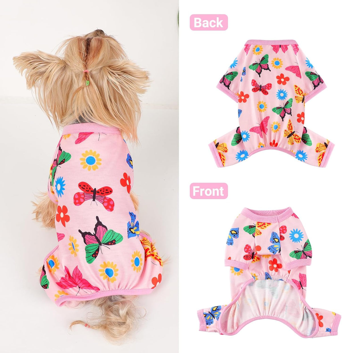Dog Pajamas Small Sized Dogs Stretchable Summer Dog Clothes Pjs 4 Legs Girl Boy Cute Soft Puppy