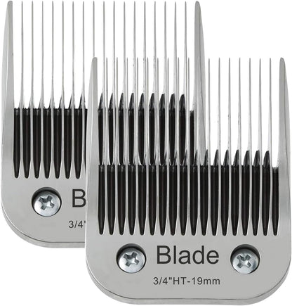2PCS 3/4" HT Dog Grooming Replacement Blades Compatible with Andis Dog Clippers,Dog Clipper Blades