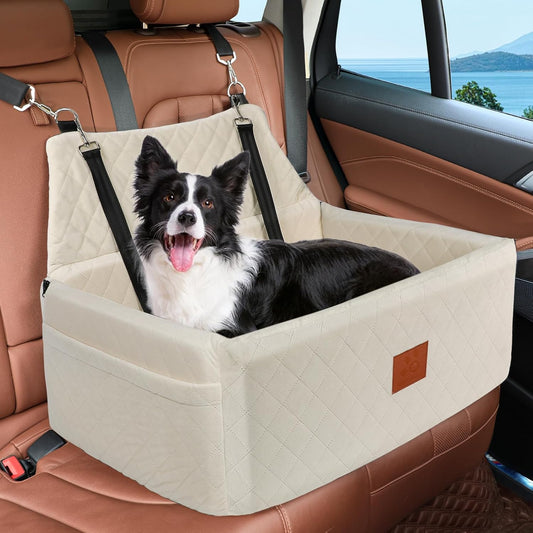Dog Car Seat for Large Medium Dogs,Washable Pet Carseat Under 55 lbs or 2 Small Dogs,Dog Booster