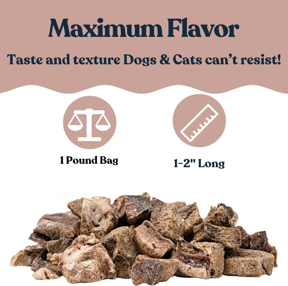 hotspot pets Freeze Dried Pork Liver Treats for Cats & Dogs - Made in USA (1 Pound Value Bag)