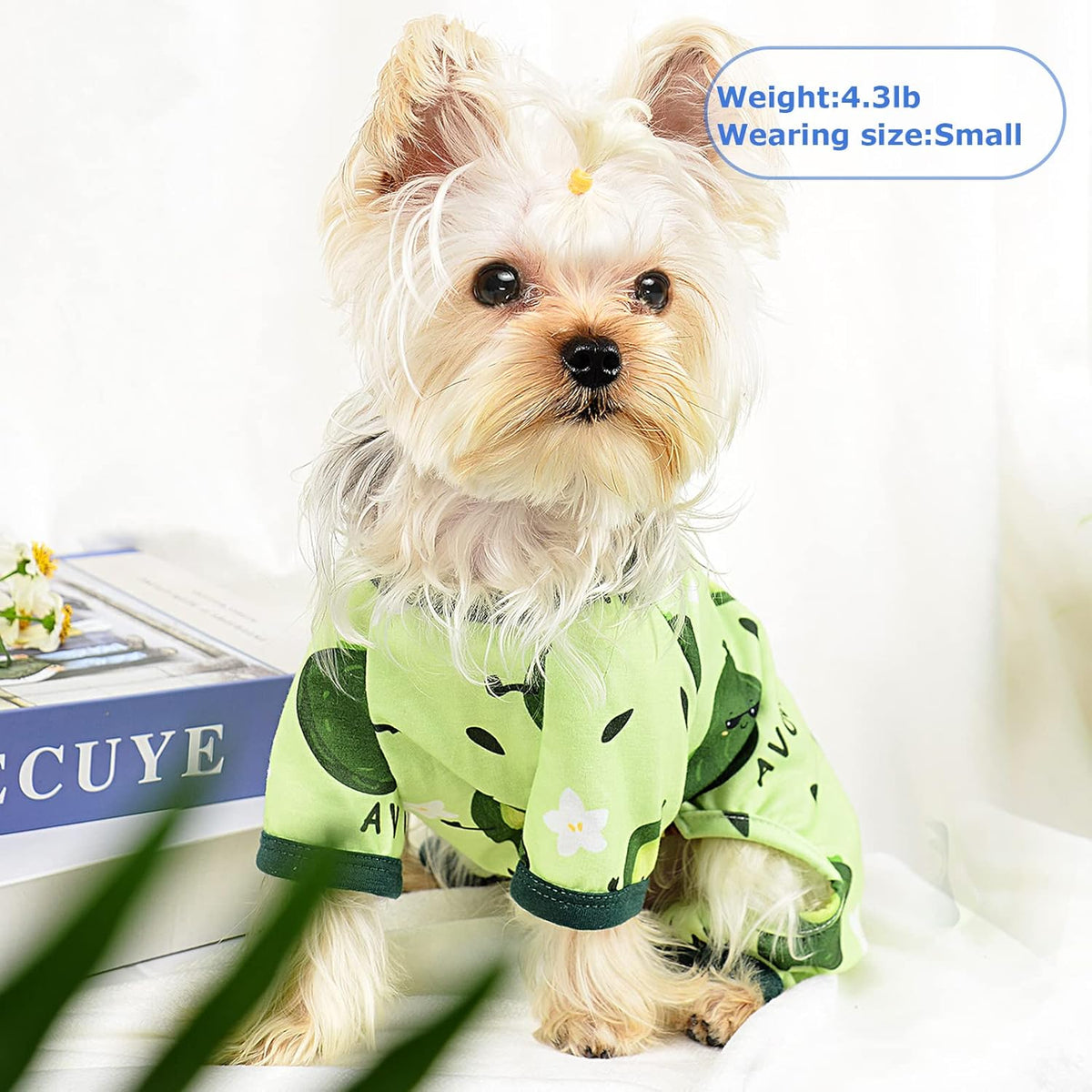 Dog Pajamas Pjs Summer Dog Clothes for Small Dogs Girl - Boy - Medium Size Dogs, Soft Stretchy