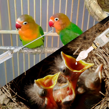 8 Pcs Bird Feeding Syringe Set Feeding Tubes for Baby Birds Parrot Hand Feeding Syringe Pet Syringe