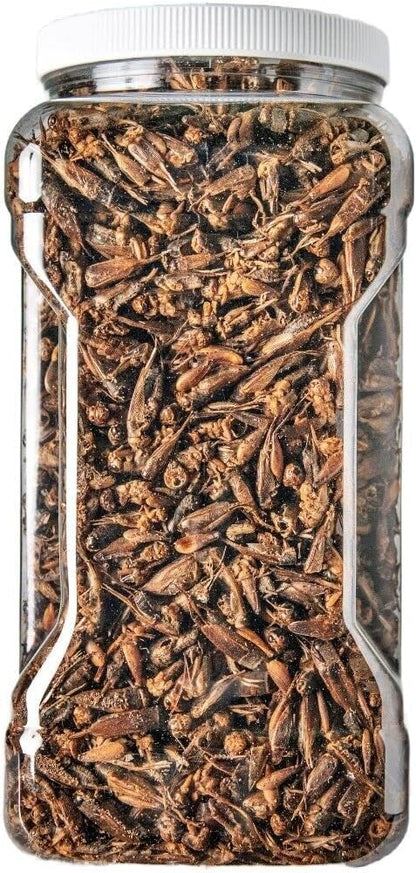 Aquatic Foods Inc. Crickets - Freeze Dried Crickets for Tropical Fish, Reptiles, Turtles, Tortoises