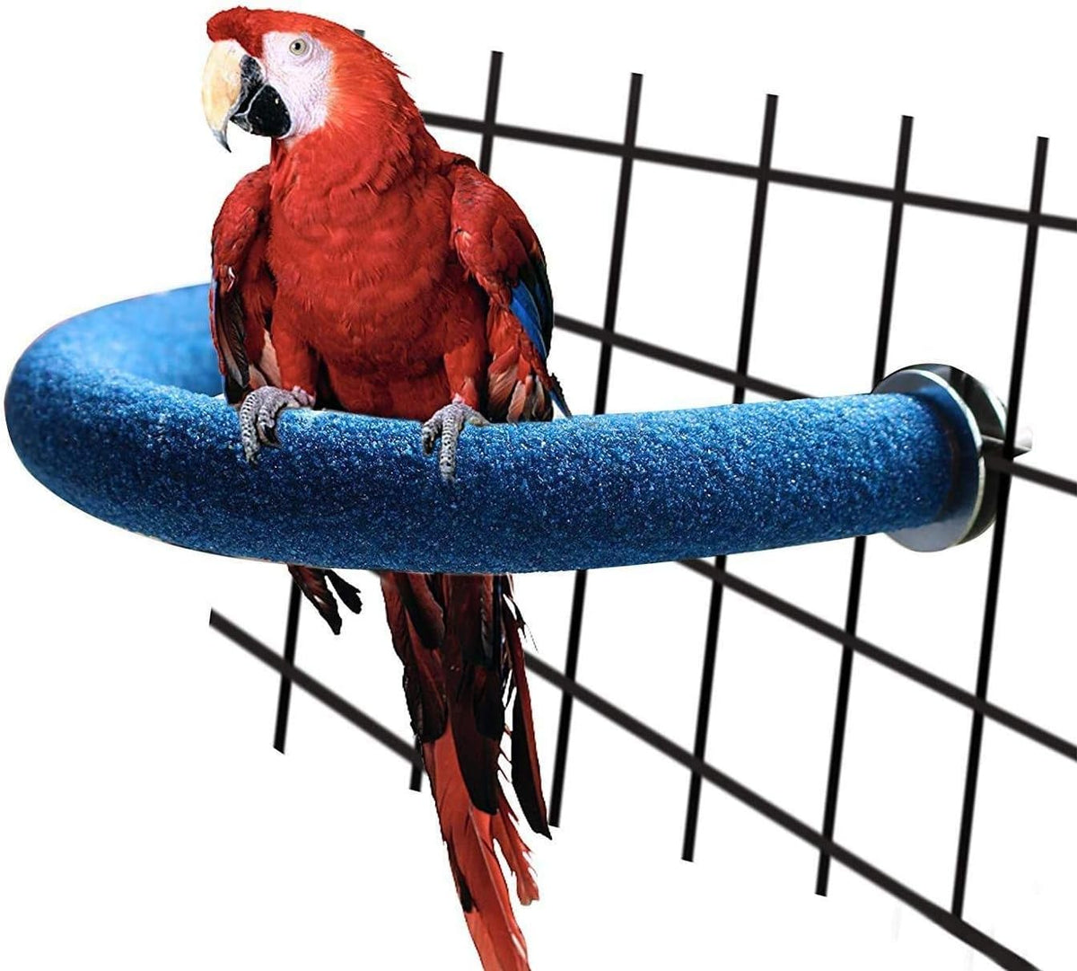 Litewoo 3 PCS Bird Perch Stand Toys Set Wooden Parrot Stand Platform Grinding Paw Trim Beak Nail