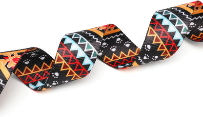 Mercano Adjustable Dog Collar - Special Design Patterns, Soft Nylon Comfortable Durable Pet Collar
