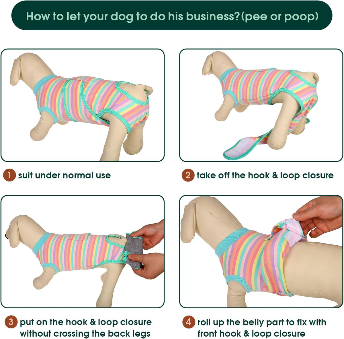 Kuoser Recovery Suit for Dogs Cats After Surgery, Professional Pet Recovery Shirt Dog Abdominal