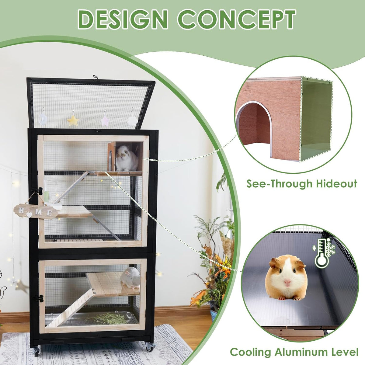 Chinchilla Cage Large Critter Nation Enclosure for Squirrel Chameleon Ferret Rat Guinea Pig Rabbit
