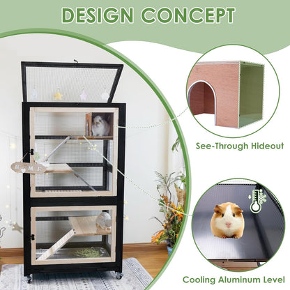 Chinchilla Cage Large Critter Nation Enclosure for Squirrel Chameleon Ferret Rat Guinea Pig Rabbit