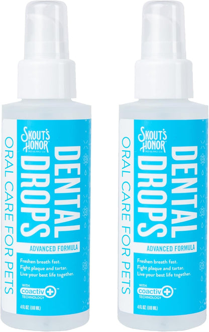 SKOUT'S HONOR Advanced Dental Drops - Fights Plaque and Tartar, Freshens Breath Fast, No Brushing
