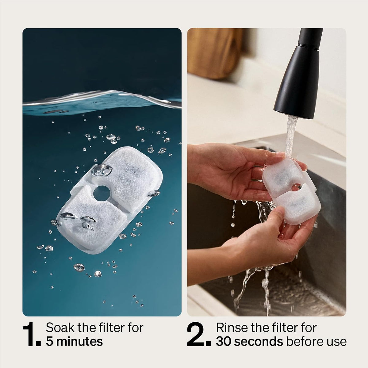 PETLIBRO Replacement Filters for Dockstream Cat Water Fountain PLWF005 PLWF115 PLWF105, 4 Months