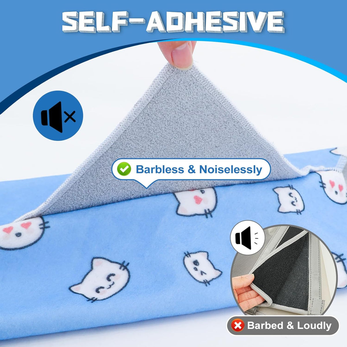 Supet Cat Wrap for Cutting Nails, 2025 Self-Adherent Cat Grooming Wrap, Anti-Escape Calming Cat