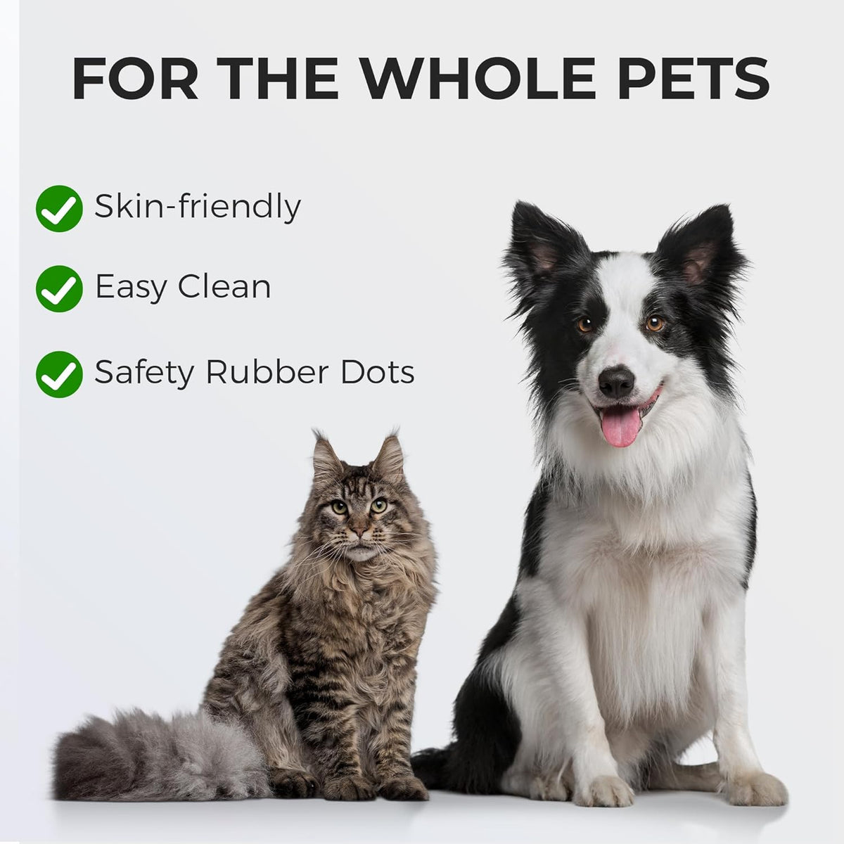 Self Cleaning Slicker Cat Brush - Skin Friendly Shedding Grooming Tool for Dogs & Cats, Pet