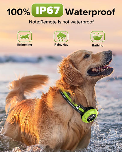 XDX 2-in-1 Dog Shock Collar & Bark Collar – 3300FT Dog Training Collar with Remote, Automatic