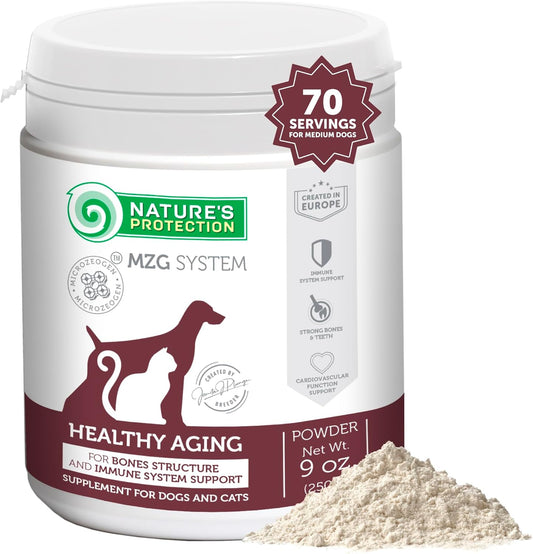 Nature's Protection Hip and Joint Supplement for Dogs - Senior Dog Mineral Supplement Powder for