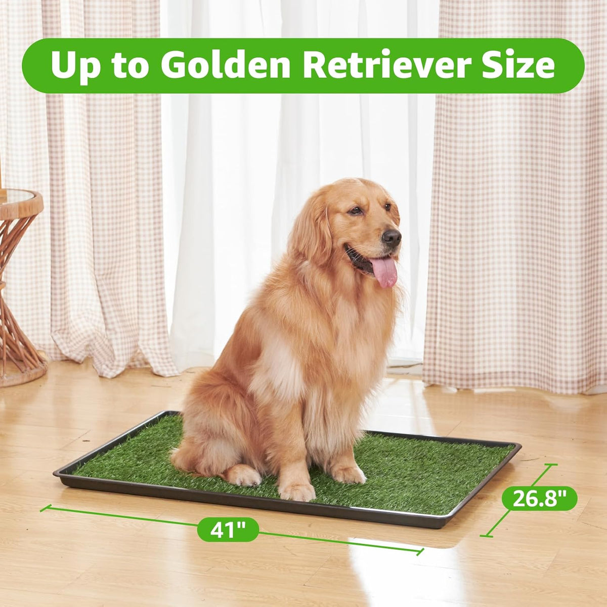 Dog Grass Large Potty Patch, Dog Litter Boxes Artificial Grass Bathroom Turf for Pet Training