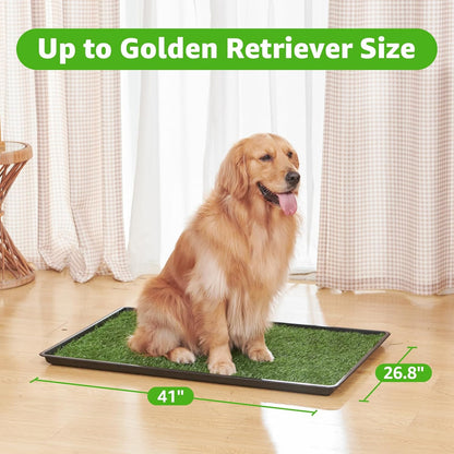 Dog Grass Large Potty Patch, Dog Litter Boxes Artificial Grass Bathroom Turf for Pet Training