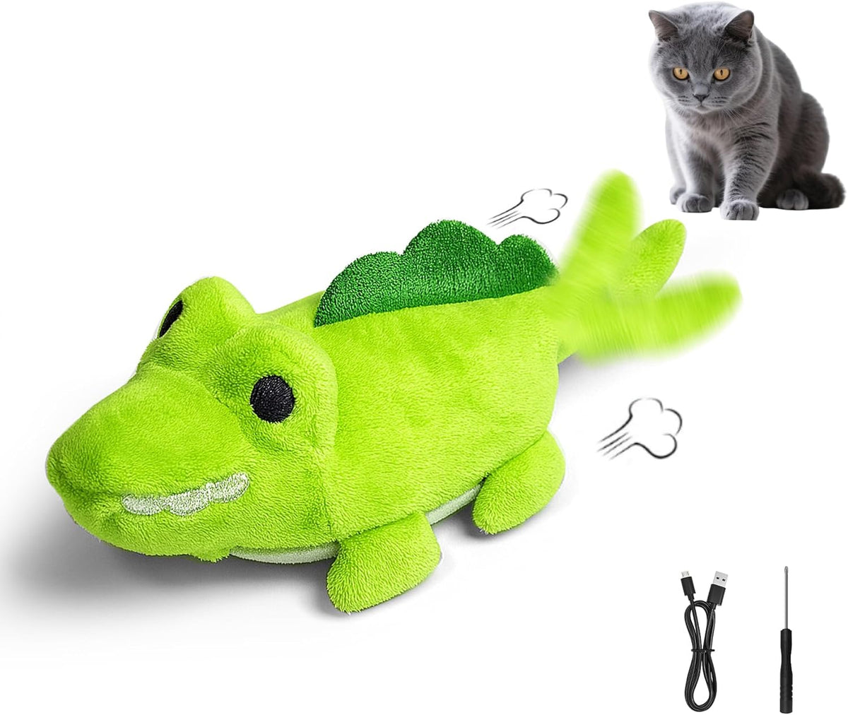 Interactive Cat Toys for Indoor Cats - Automatic Moving Cat Chase Toy for Bored Indoor Adult Cats