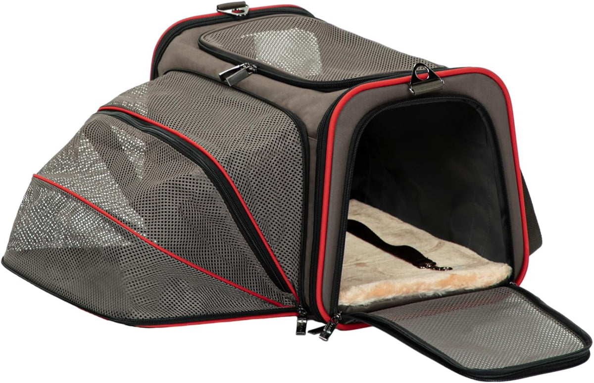 Petsfit Expandable Cat Carrier Dog Carriers,Airline Approved Soft-Sided Portable Pet Travel
