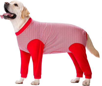 Yeapeeto Dog Onesie Surgery Recovery Suit for Large Medium Bodysuit Dogs Pajamas PJS Full Body for