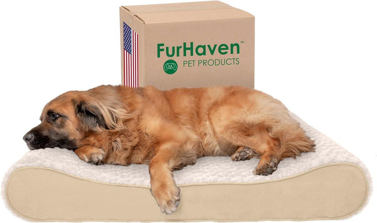 Furhaven Orthopedic Dog Bed for Large Dogs w/ Removable Washable Cover, For Dogs Up to 150 lbs