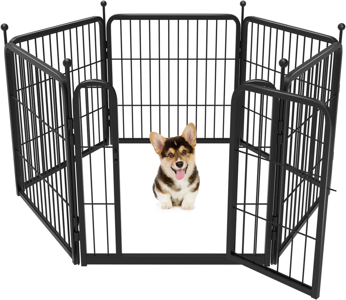 FXW Rollick Unleashed Dog Playpen for Indoor, Yard, RV Camping, 24 inch 6 Panels for Small and