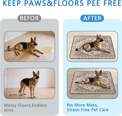 Washable Pee Pads for Dogs 2 Pack, Absorbent Reusable Puppy Pads Waterproof, Leakproof & Non-Slip
