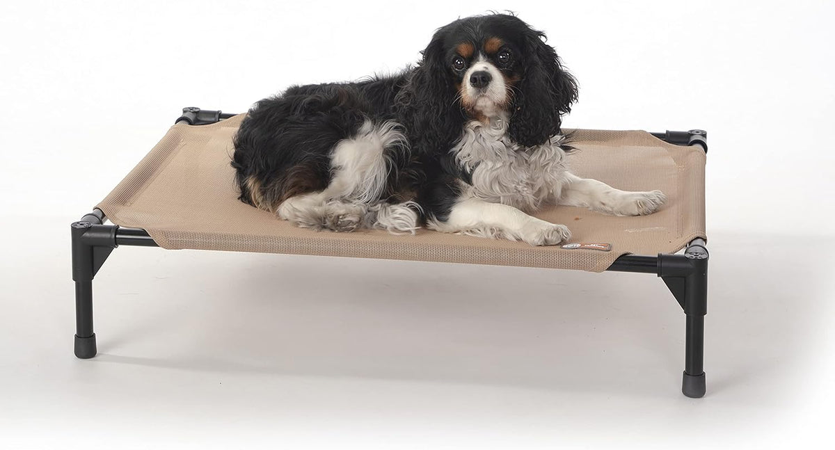 K&H Pet Products Cooling Elevated Dog Bed, Outdoor Raised Cot with Waterproof Breathable Mesh for