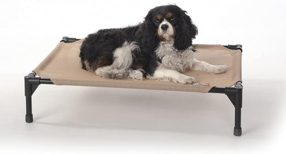K&H Pet Products Cooling Elevated Dog Bed, Outdoor Raised Cot with Waterproof Breathable Mesh for