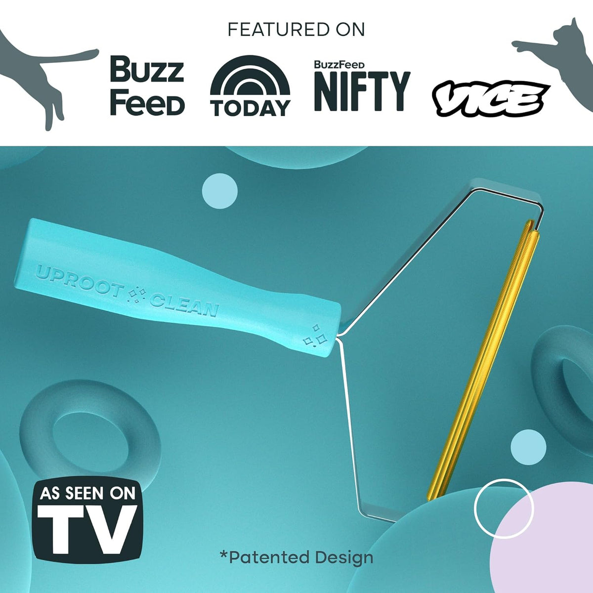 Uproot Cleaner Pro Pet Hair Removal Tool - Special Dog Hair Remover Multi Fabric Edge and Carpet